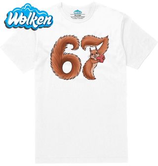 Pánské tričko  Roztomilá Veverka 67 Six Seven Meme.jpg