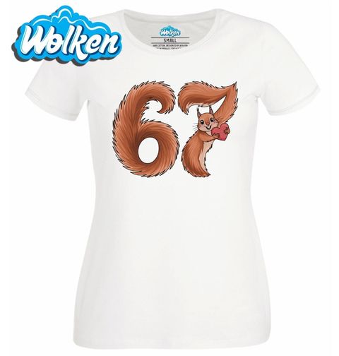 Obrázek produktu Dámské tričko Roztomilá Veverka 67 Six Seven Meme