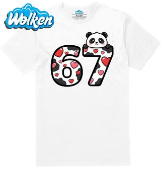 Pánské tričko  Roztomilá Panda 67 Six Seven Meme.jpg