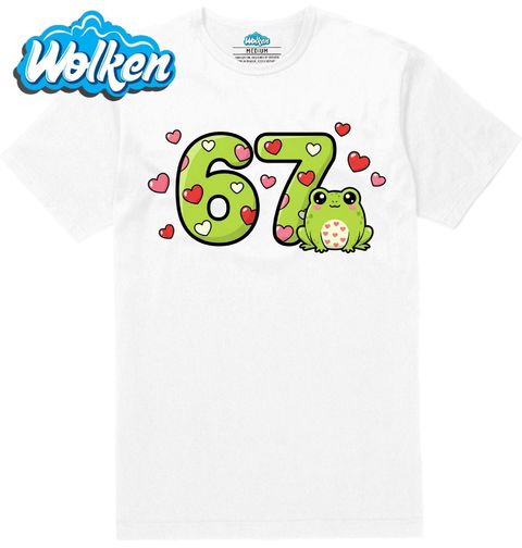 Obrázek produktu Pánské tričko Žabí Meme 67 Six Seven