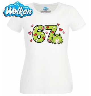 Dámské tričko  Žabí Meme 67 Six Seven.jpg
