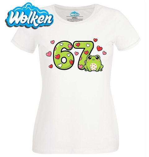Obrázek produktu Dámské tričko Žabí Meme 67 Six Seven