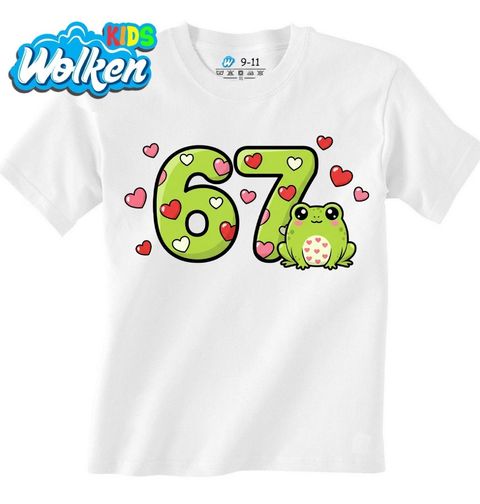 Obrázek produktu Dětské tričko Žabí Meme 67 Six Seven