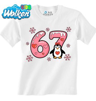 Dětské tričko Zimní Tučňák 67 Six Seven Meme.jpg