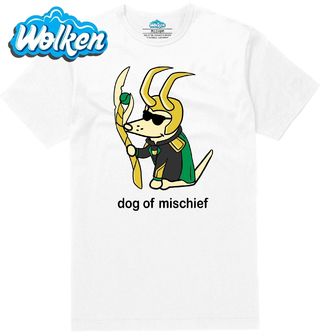 Pánské tričko  Loki v Přestrojení Dog of Mischief.jpg