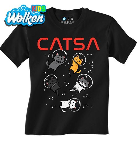 Obrázek produktu Dětské tričko Astronautské Kočky ve Vesmíru CATSA