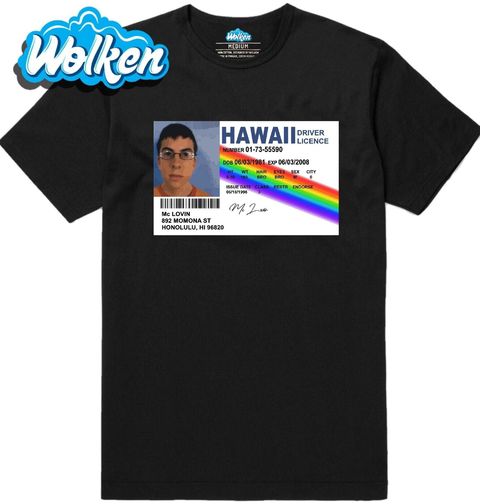 Obrázek produktu Pánské tričko Havajská Řidičská Licence McLovin Superbad