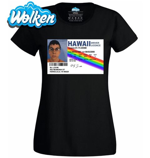 Obrázek produktu Dámské tričko Havajská Řidičská Licence McLovin Superbad