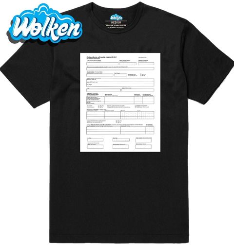 Obrázek produktu Pánské tričko Dotazník pro uchazeče o zaměstnání