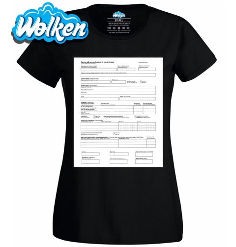 Obrázek produktu Dámské tričko Dotazník pro uchazeče o zaměstnání