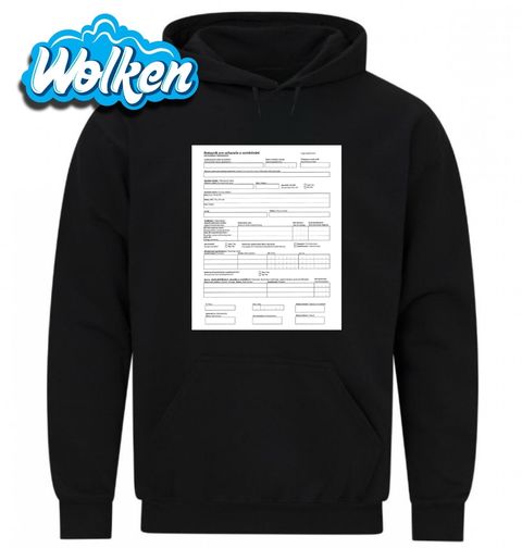 Obrázek produktu Pánská mikina Dotazník pro uchazeče o zaměstnání