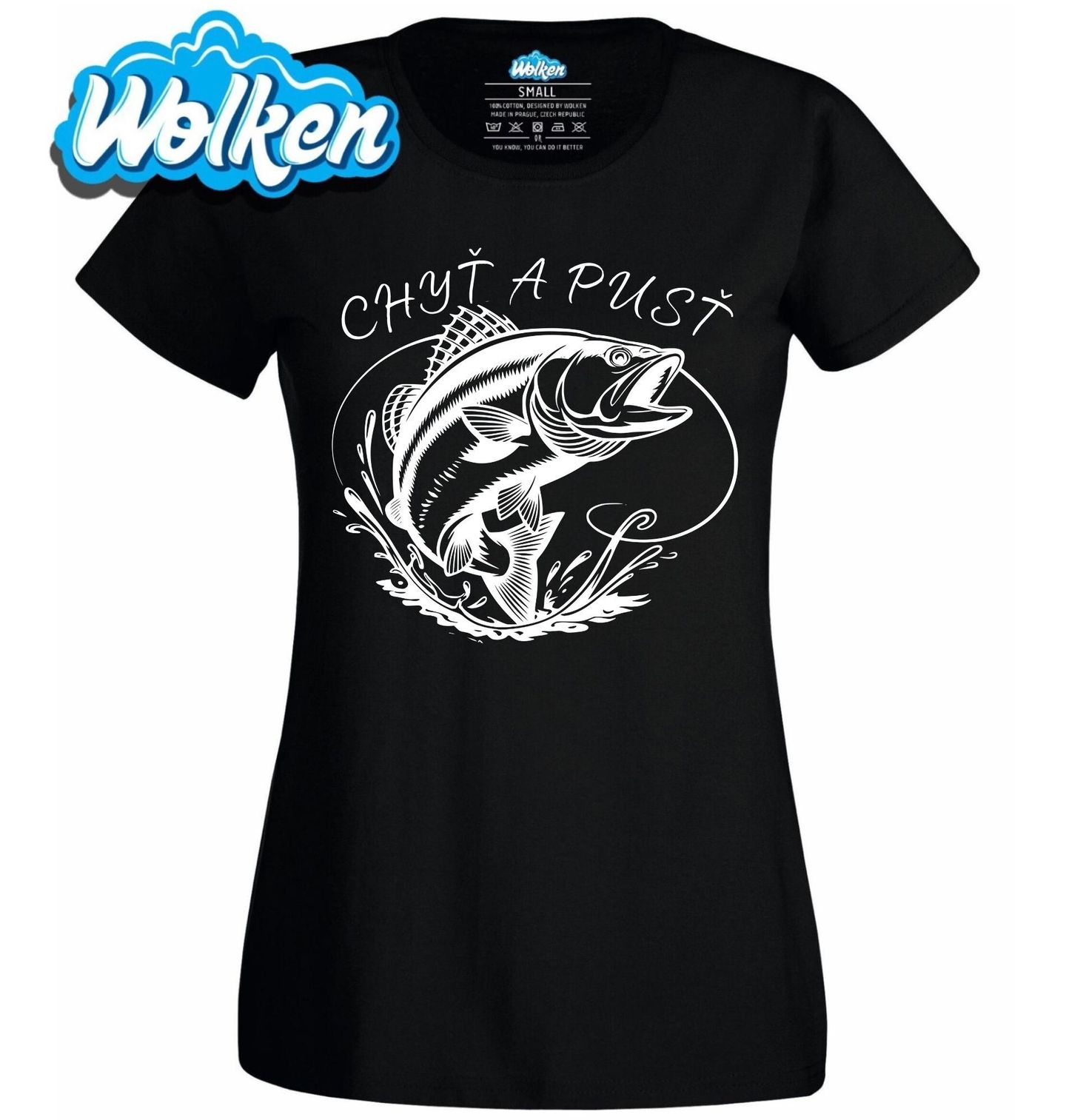 Dámské tričko Ryba na Háčku Chyť a pusť.jpg