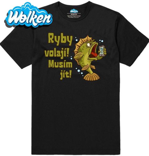 Obrázek produktu Pánské tričko Ryby volají! Musím jít!