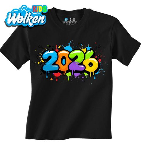 Obrázek produktu Dětské tričko Nový rok 2026 Graffiti