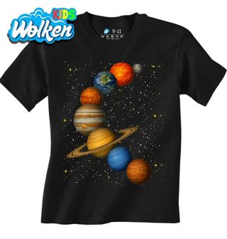 Dětské tričko Planety našeho vesmíru Sluneční soustava.jpg