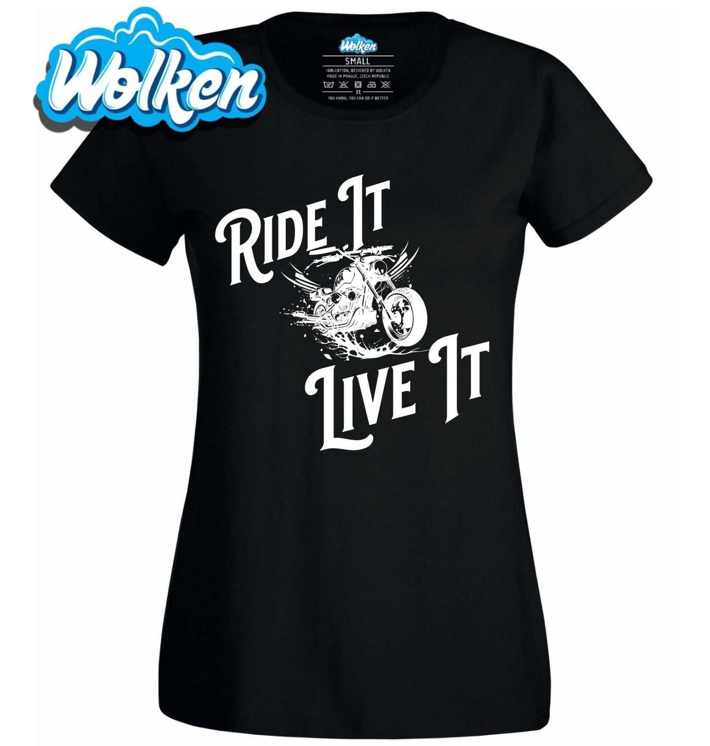 Dámské tričko Jezdi na tom Žij tím Ride It, Live It.jpg