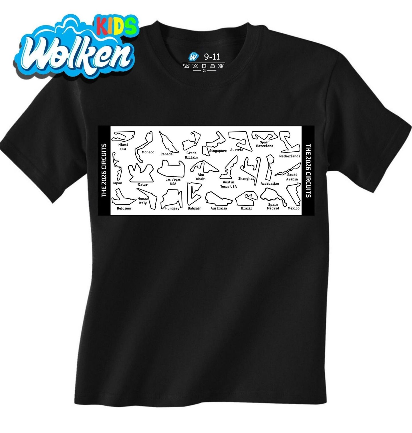 Dětské tričko Závodní Okruhy Formule 1 The 2026 Circuits.jpg