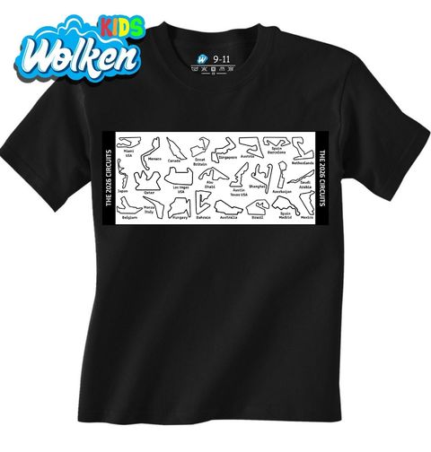 Obrázek produktu Dětské tričko Závodní Okruhy Formule 1 The 2026 Circuits