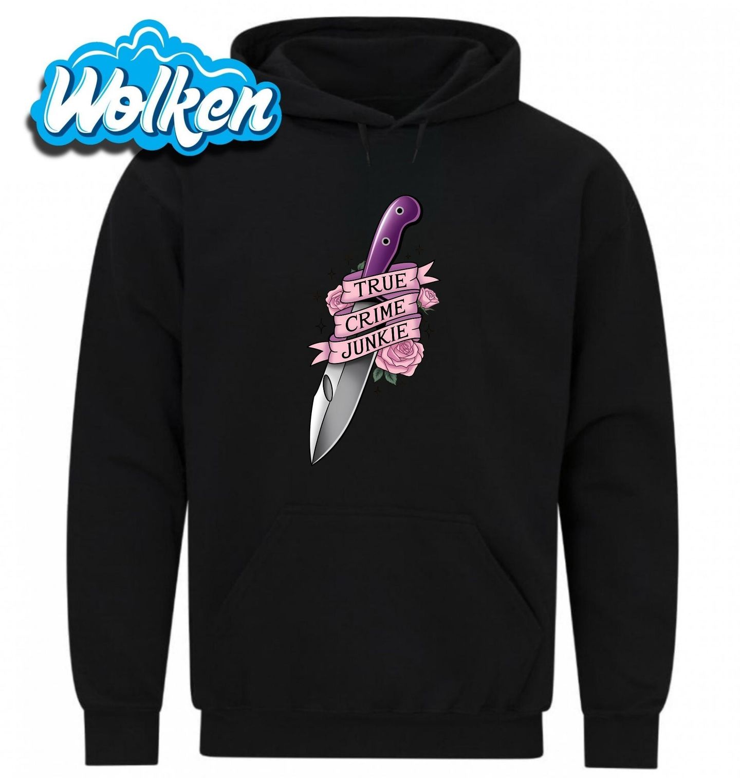 Mikina Milovník skutečných případů True Crime Junkie.jpg