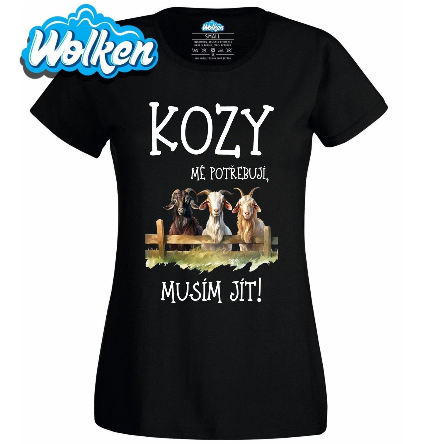 Dámské tričko Kozy mě potřebují, musím jít!.jpg