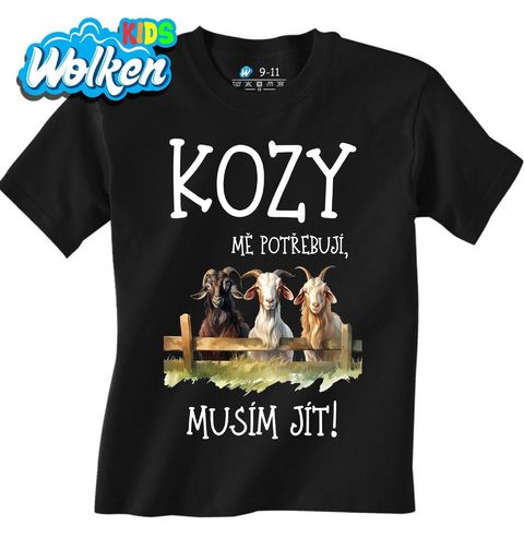 Obrázek produktu Dětské tričko Kozy mě potřebují, musím jít!