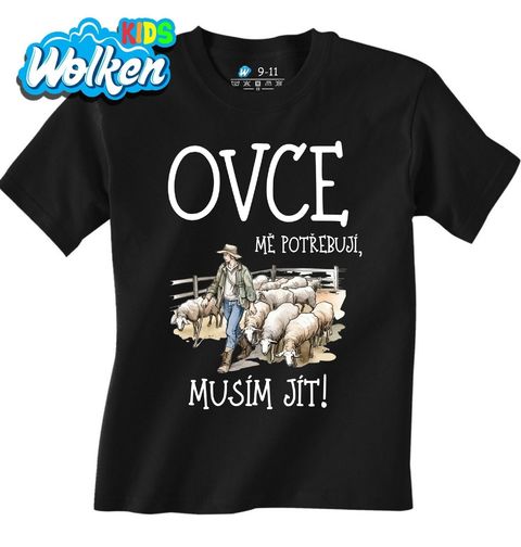 Obrázek produktu Dětské tričko Ovce mě potřebují, musím jít!