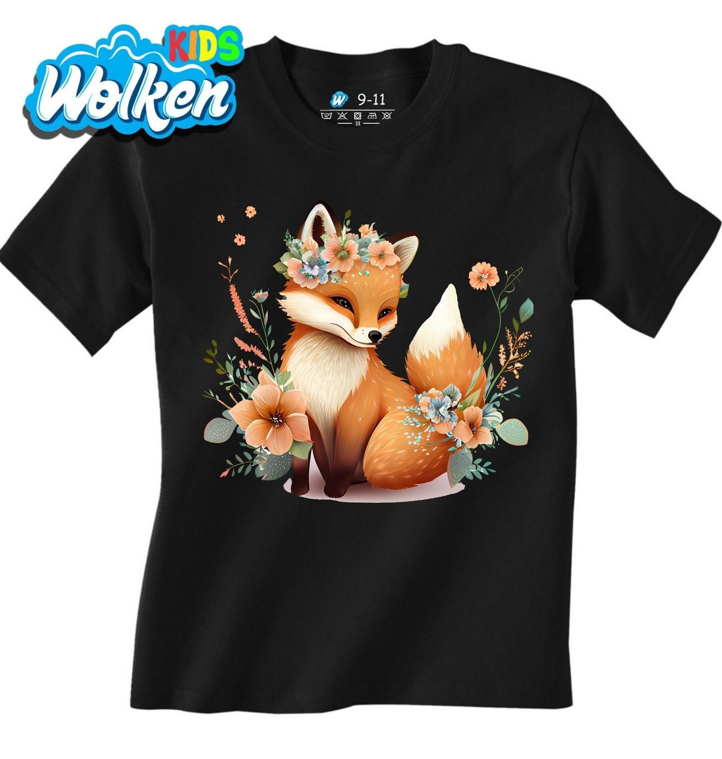 Dětské tričko Liška s Květinovou Korunou.jpg