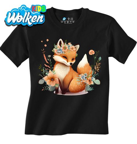 Obrázek produktu Dětské tričko Liška s Květinovou Korunou