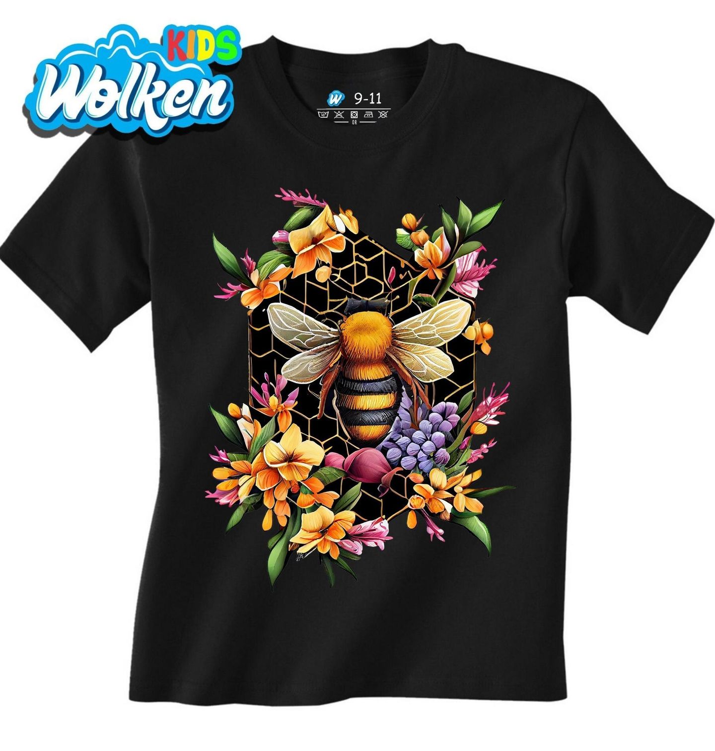 Dětské tričko Opylující Včela na Květinách.jpg