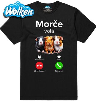 Pánské tričko Morče volá Phone Call.jpg