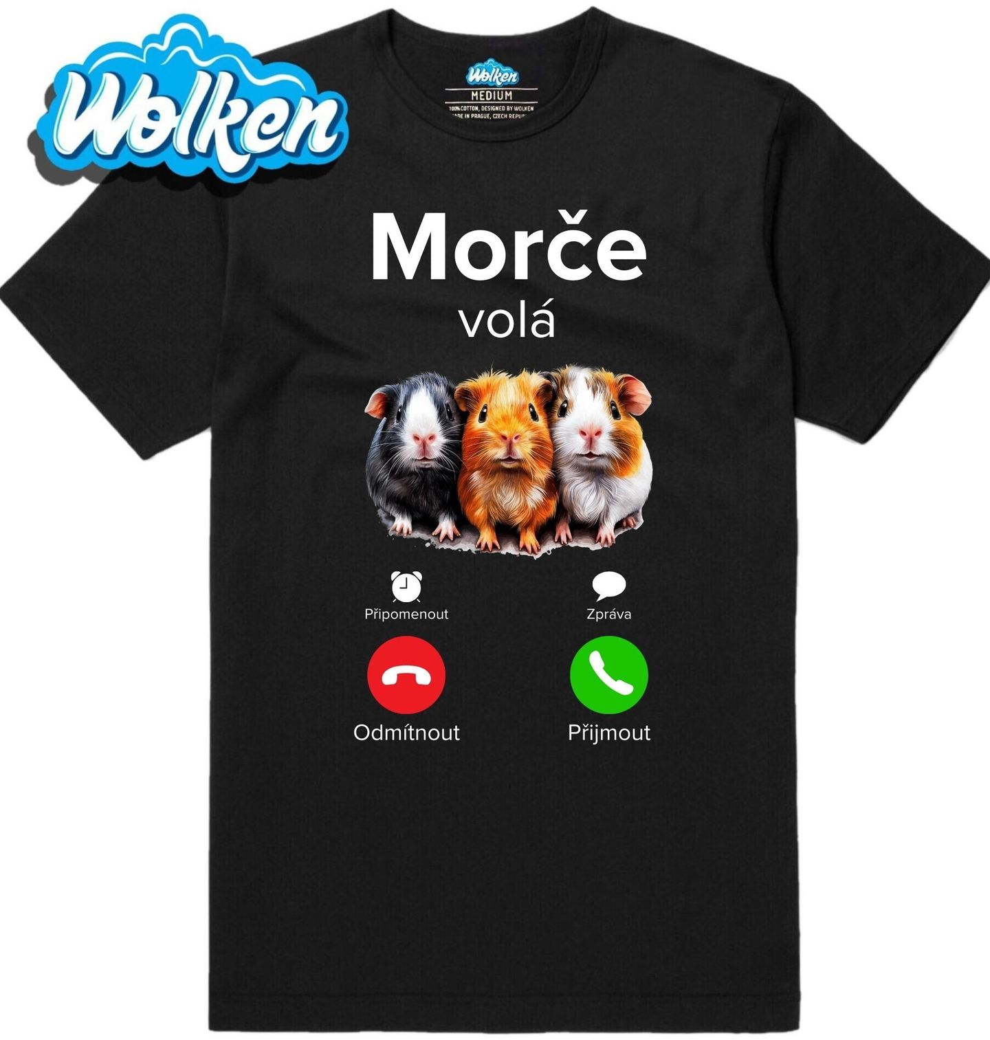 Pánské tričko Morče volá Phone Call.jpg