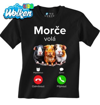 Dětské tričko Morče volá Phone Call.jpg
