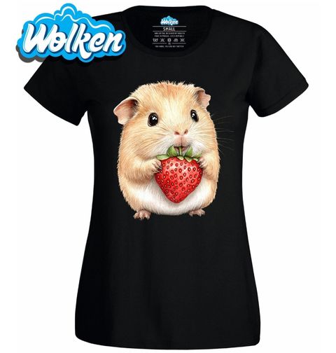 Obrázek produktu Dámské tričko Roztomilý Křeček s Jahodou