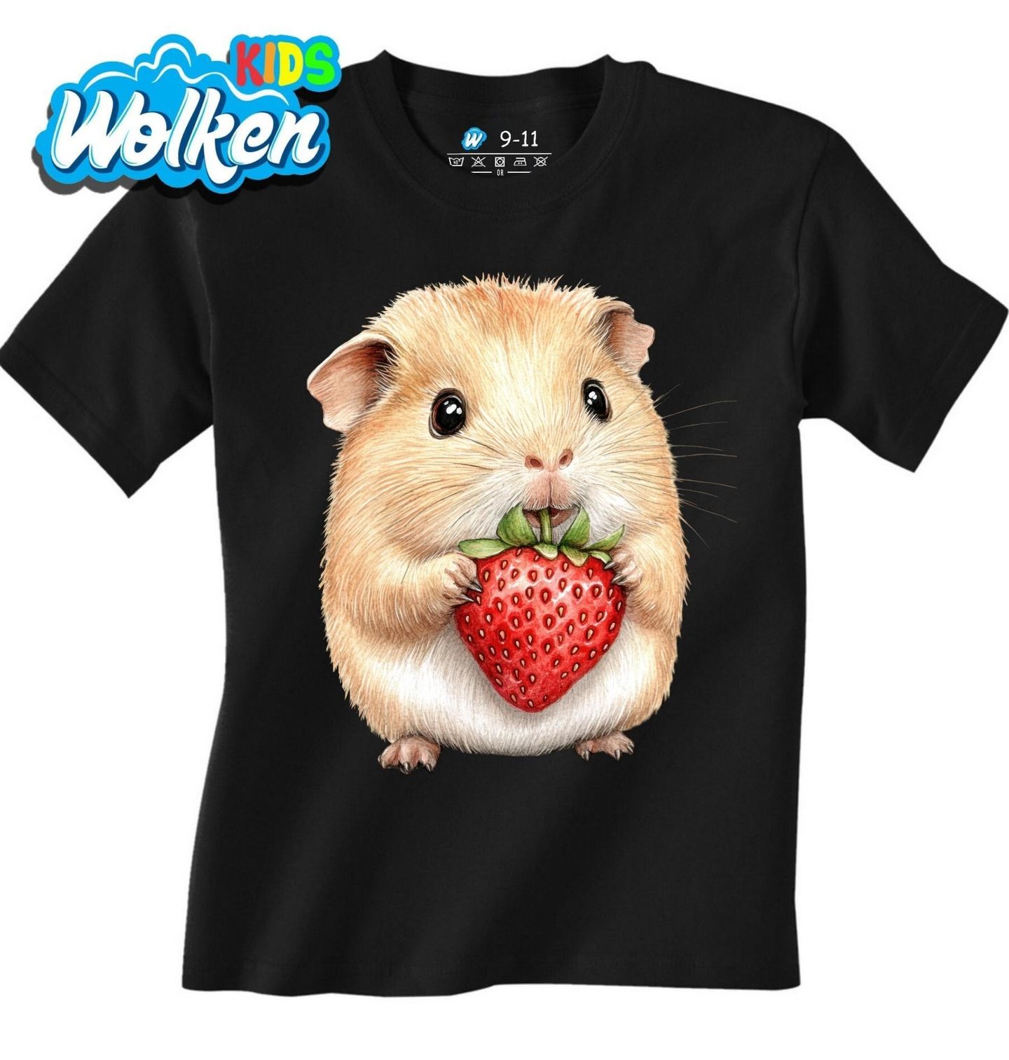 Dětské tričko Roztomilý Křeček s Jahodou.jpg