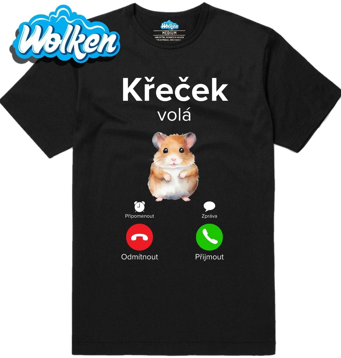 Pánské tričko Křeček volá Phone Call.jpg