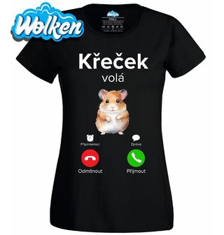 Dámské tričko Křeček volá Phone Call.jpg