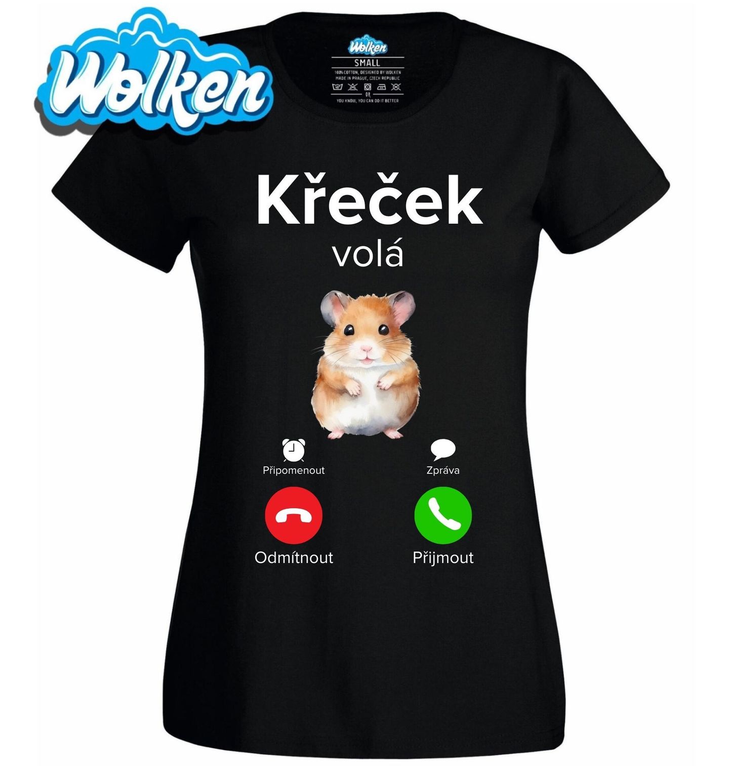 Dámské tričko Křeček volá Phone Call.jpg