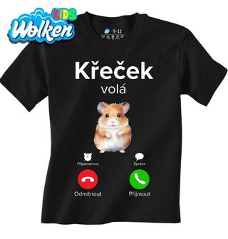 Dětské tričko Křeček volá Phone Call.jpg