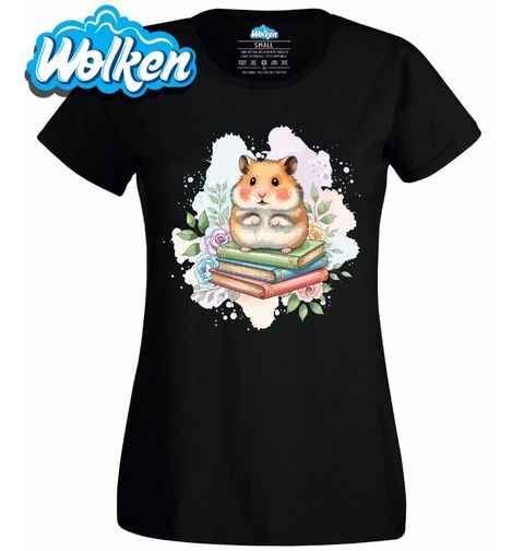 Obrázek produktu Dámské tričko Křeček na Knihách