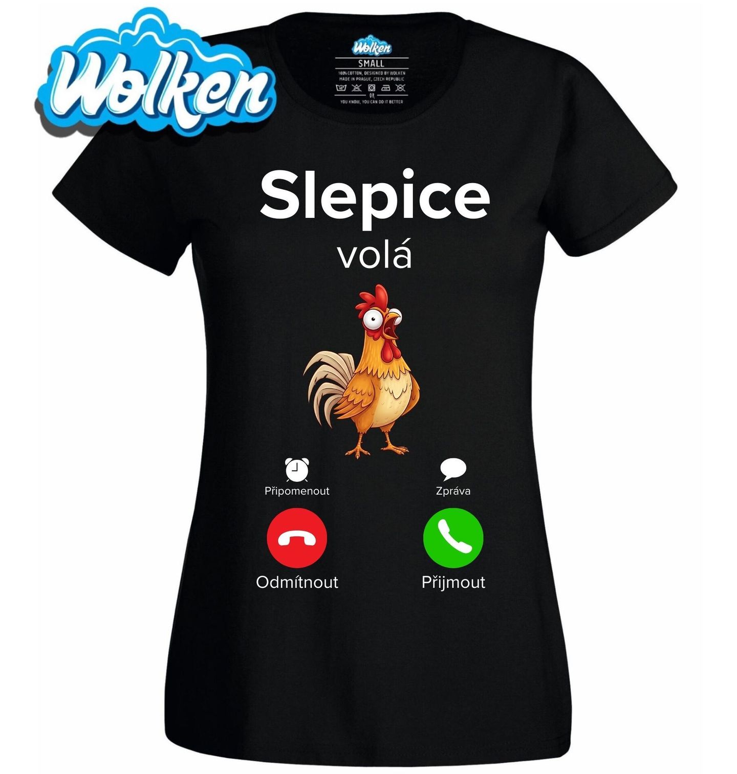 Dámské tričko Slepice volá Phone Call.jpg