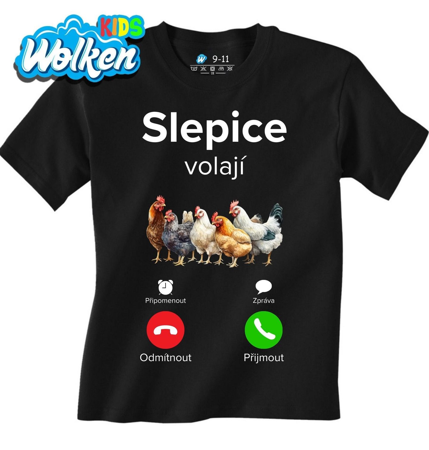 Dětské tričko Slepice volají Phone Call.jpg