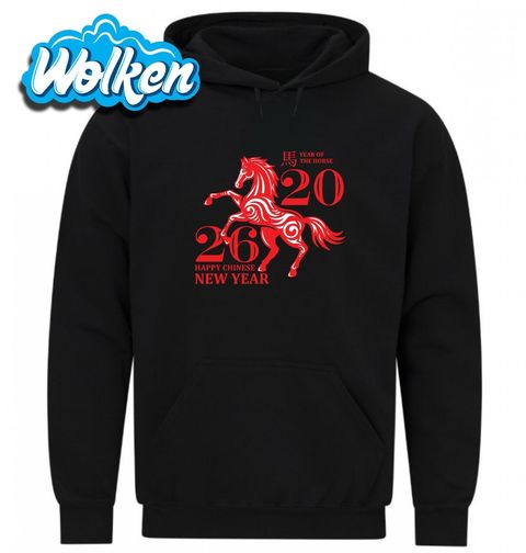 Obrázek produktu Pánská mikina Čínský Rok Ohnivého Koně 2026 Happy Chinese New Year
