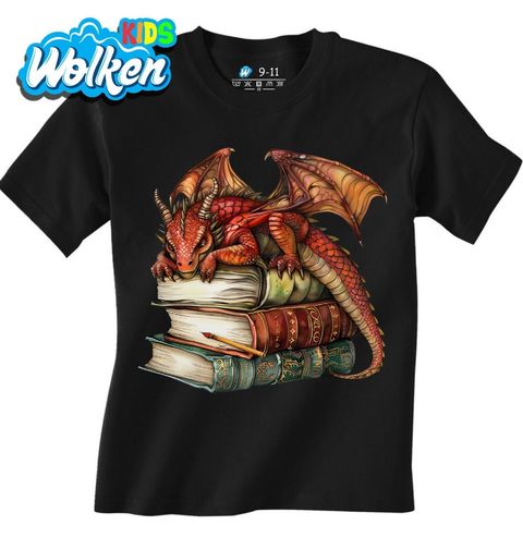 Obrázek produktu Dětské tričko Spící Červený Drak na Knihách