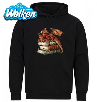 Mikina Spící Červený Drak na Knihách.jpg