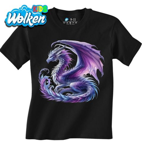 Obrázek produktu Dětské tričko Modrofialový Drak