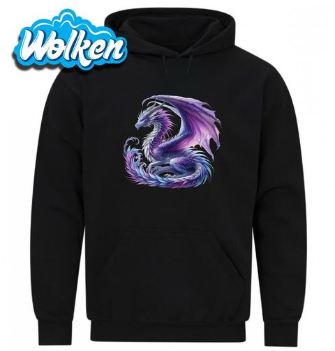 Obrázek produktu Pánská mikina Modrofialový Drak