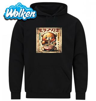 Mikina Retro Japonský Plakát Medvěd a Ramen.jpg