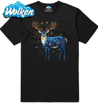 Pánské tričko Hvězdný Jelen mezi Souhvězdími.jpg