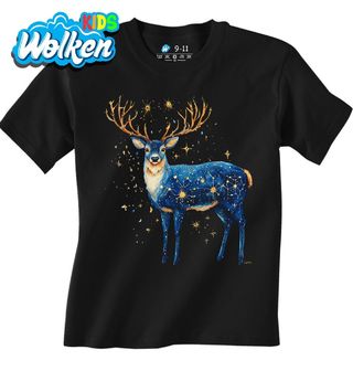 Dětské tričko Hvězdný Jelen mezi Souhvězdími.jpg