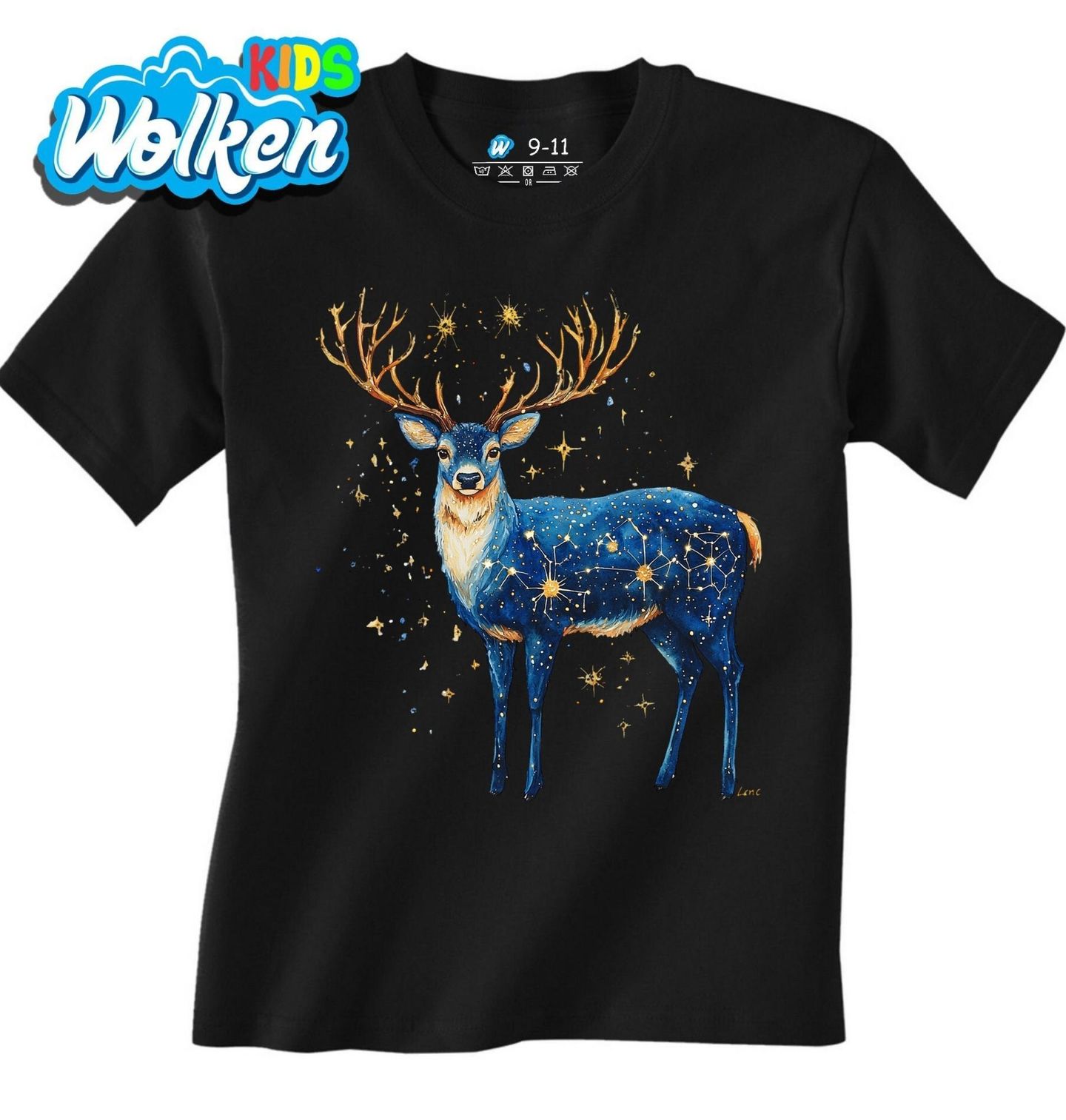 Dětské tričko Hvězdný Jelen mezi Souhvězdími.jpg